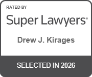 Rated by | Super Lawyers | Drew J. Kirages | Selected In 2026